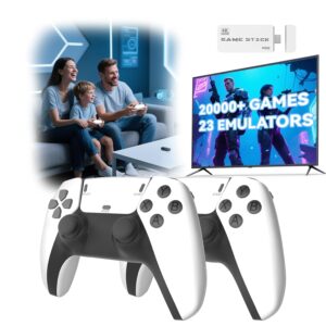 retro gaming console stick, classic video games stick with 4k hdmi, built in 23 emulators, 20000+ games plug & play tv video gamestick