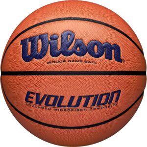 wilson evolution indoor game basketballs size 5, size 6 and size 7