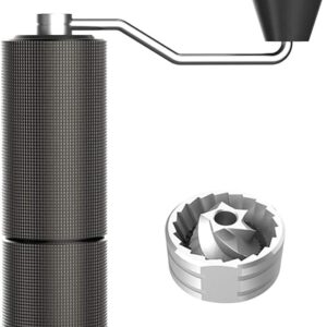 timemore chestnut c2 manual coffee grinder capacity 25g with cnc stainless steel tapered burr internal adjustable setting, double bearing positioning, french press coffee for hand grinder gift