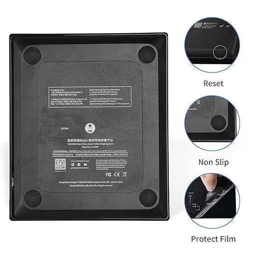 timemore coffee scale basic 2.0 electronic espresso scale with with timer,2000 grams and water flow rate and timer function,flow rate display 2024 upgraded version timemore coffee scale basic 2.0 electronic espresso scale with with timer,2000 grams and water flow rate and timer function,flow rate display 2024 upgraded version